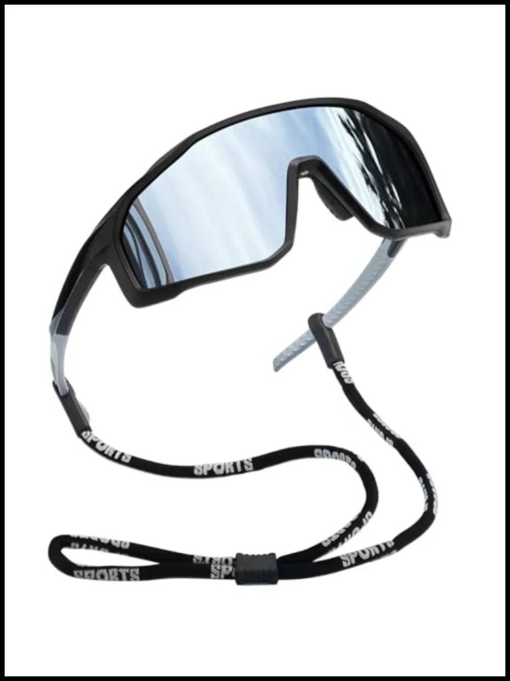 Oversized Sports Sunglasses Polarized Wrap Around UV400 Protection Shield